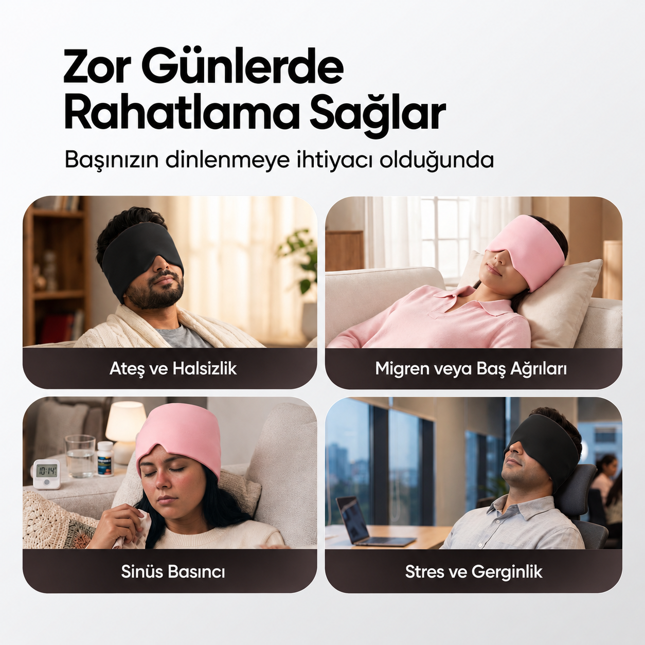 Vunera Sıcak & Soğuk Jel Migren Başlığı